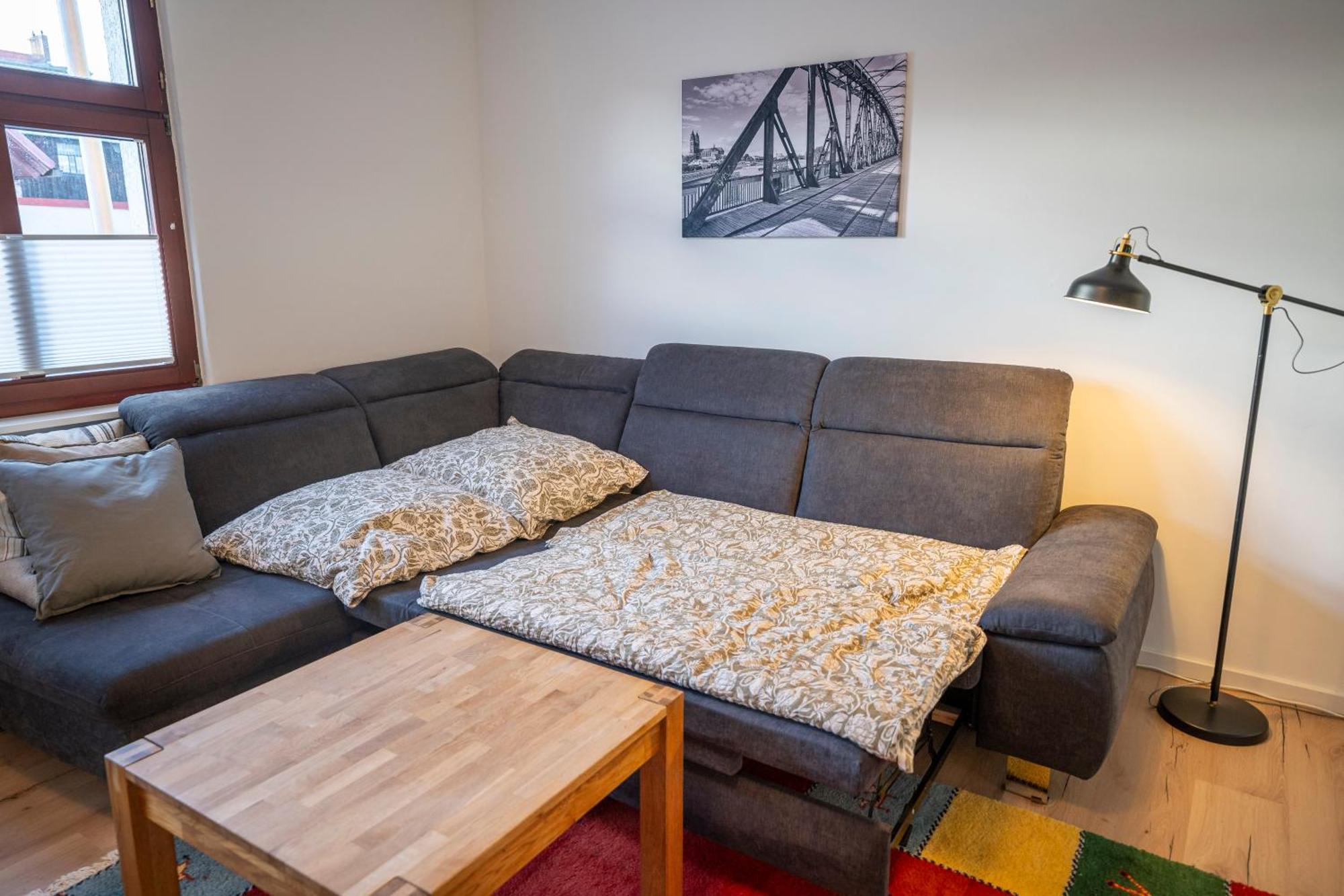 Appartamento Haus Unterm Mammutbaum - Elberadweg Magdeburgo Esterno foto